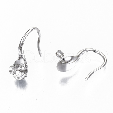 Brass Earring Hooks KK-S356-137P-NF-1