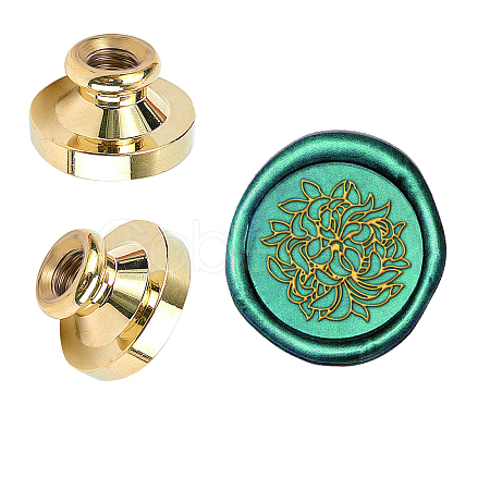 Wax Seal Brass Stamp Head AJEW-WH0209-407-1