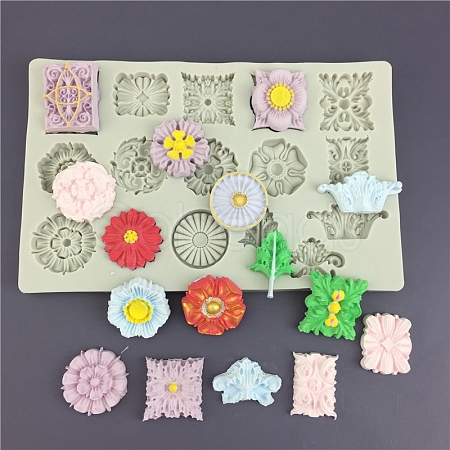 Food Grade Mixed Flower Silicone Molds HUDU-PW0001-148-1