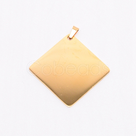 Stainless Steel Pendants STAS-WH0016-25G-1