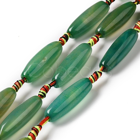 Natural Agate Beads Strands G-K334-01F-1
