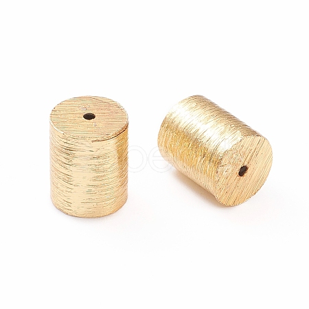 Brass Drawbench Beads X-KK-K241-01G-1