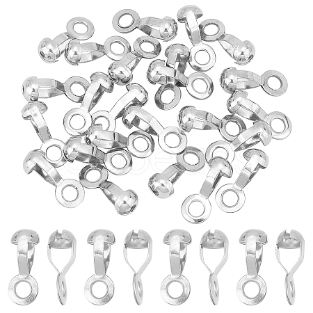  24Pcs 304 Stainless Steel Ball Chain Connectors STAS-NB0001-25-1