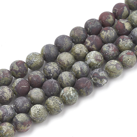 Natural Dragon Blood Stone Beads Strands X-G-T106-144-1