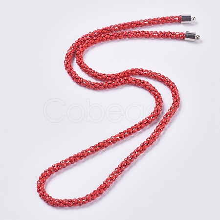 Iron Popcorn Chain Necklaces Making AJEW-PH00757-03-1