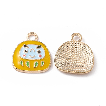 Alloy Enamel Pendants ENAM-H039-04G-A-1