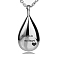 Non-Tarnish Stainless Steel Pendant Necklaces, Urn Ashes Necklaces, with Pin and Funnel, Stainless Steel Color, 21.65 inch(55cm)