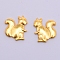 Alloy Cabochons, UV Resin Filling Materilal, Cadmium Free & Lead Free, Squirrel, Golden, 16x14x1.5mm