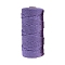 Cotton Macrame Cord, Round Macrame Rope for Wall Hangers, Boho Decorations, DIY Macrame Craft, Medium Purple, 3mm, about 109.36 Yards(100m)/Roll