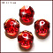 K9 Glass, Imitation Austrian Crystal Beads, Grade AAA, Faceted, Rondelle, Red, 10x7mm, Hole: 0.9~1mm