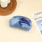 PVC Alligator Hair Clips, Hair Accessories for Women and Girls, Light Steel Blue, 50x80mm