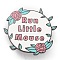 Flower Alloy Enamel Pin Brooch, for Backpack Clothes, Round, White, 27x40mm