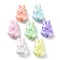 UV Plating Rainbow Iridescent Acrylic Beads, Rabbit, Mixed Color, 25x17.5x9.5mm, Hole: 3mm