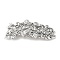 Alloy Retro Hair Barrettes, Hair Accessories for Women & Girls, Flower, Antique Silver, 99.5x40x12.5mm