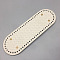 Oval Imitation Leather Crochet Bag Bottom, Pad Bag Cushion Bases, for DIY Bag Accessories, Antique White, 30x10x1.1cm