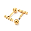 Ion Plating(IP) 304 Stainless Steel Stud Earrings EJEW-Z034-04A-G-2