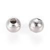 304 Stainless Steel Hollow Round Seamed Beads STAS-R032-4mm-2