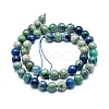 Assembled Synthetic Chrysocolla and Lapis Lazuli Beads Strands G-G823-07-8mm-2