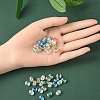 50Pcs 5 Colors Transparent Electroplate Glass Beads Strands EGLA-YW0001-36-8