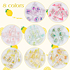 CHGCRAFT 48Pcs 8 Colors Transparent Resin Pendants RESI-CA0001-30-5