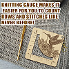 Wooden Square Frame Crochet Ruler DIY-WH0536-006-4