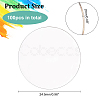 Fingerinspire 100Pcs Transparent Circle DIY-FG0003-42-2