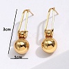 304 Stainless Steel Dangle Stud Earrings JK7797-2