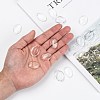 Transparent Oval Glass Cabochons X-GGLA-R022-25x18-7