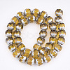 Electroplate Glass Beads Strands X-EGLA-T019-02H-2