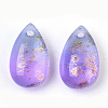 Two Tone Transparent Spray Painted Glass Charms X-GLAA-T017-02-B02-2