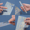 SUNNYCLUE Self Adhesive Hot Stamping Stickers Sets DIY-SC0010-54-6