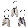 2Pcs Natural Mexican Agate Pendants G-B105-01I-1