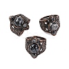 Mixed Stone Retro Finger Rings RJEW-B067-01R-2