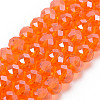 Electroplate Glass Beads Strands EGLA-A034-T8mm-A07-1