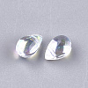 Transparent Glass Charms GGLA-S042-05B-2