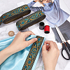 Ethnic style Embroidery Polyester Ribbons OCOR-WH0063-30A-3