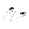 Star 316 Surgical Stainless Steel Safety Pin Hoop Earrings for Women EJEW-Z050-31C-AS-2