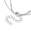 Stainless Steel Heart Pendant Necklaces for Women NJEW-JN04735-02-5