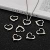 Handmade Valentine's Day Gifts Ideas for Him 201 Stainless Steel Open Heart Pendants X-STAS-Q111-5
