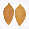 Autumn Theme Eco-Friendly Sheepskin Leather Big Pendants FIND-S301-12E-2