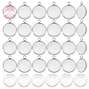 Unicraftale 62Pcs DIY Half Round Pendant Making Kits STAS-UN0021-32P-1