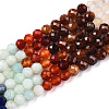 Natural & Synthetic Mixed Gemstone Beads Strands G-D080-A01-02-19-4