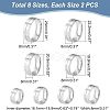 DICOSMETIC 16Pcs 8 Size 316 Stainless Steel Grooved Finger Ring for Men Women RJEW-DC0001-09A-2