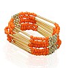 Multi strand Glass Seed Beads Bracelets BJEW-JB01288-03-1