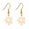 Brass Best Friend Dangle Earrings for Friendship Gifts EJEW-JE04545-02-1