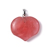 Cherry Quartz Glass Pendants G-G956-D10-2