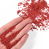 11/0 Grade A Baking Paint Glass Seed Beads X-SEED-N001-A-1008-4