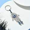 Alloy with Resin Evil Eye Charms Keychains KEYC-JKC00619-01-2