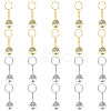 HOBBIESAY 20Pcs 2 Style Alloy Pendant Keychain KEYC-HY0001-10-1
