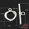 925 Sterling Silver Toggle Clasps STER-A008-36-1
